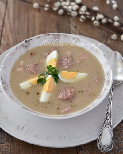 Danie z przepisu - żurek wielkanocny