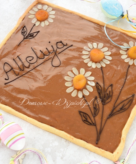 Danie z przepisu - mazurek wielkanocny z kajmakiem