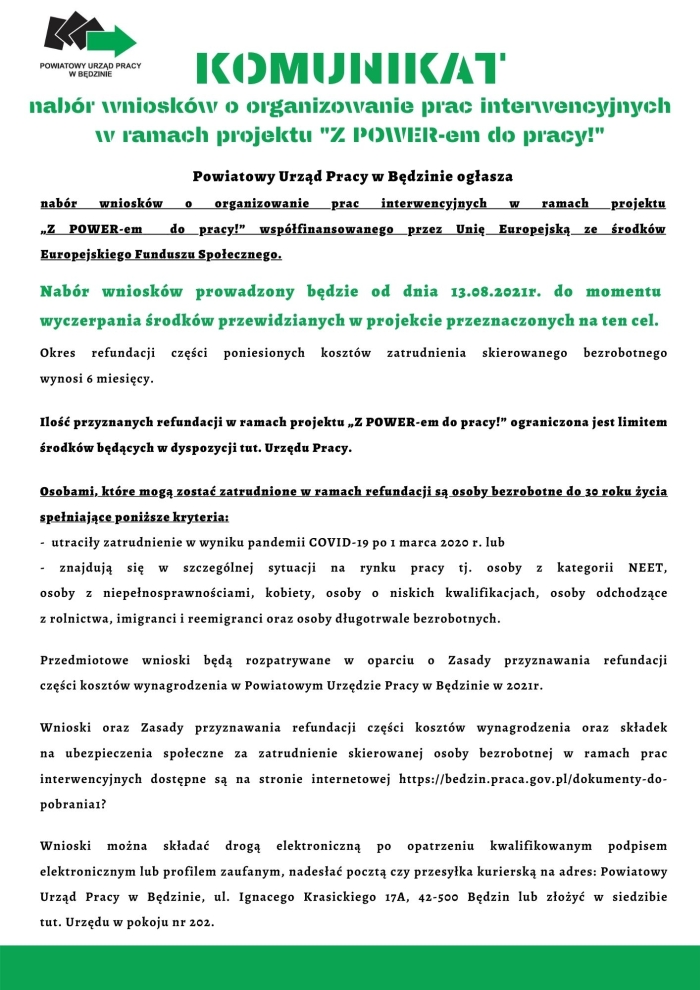 Treść komunikatu Treść komunikatu