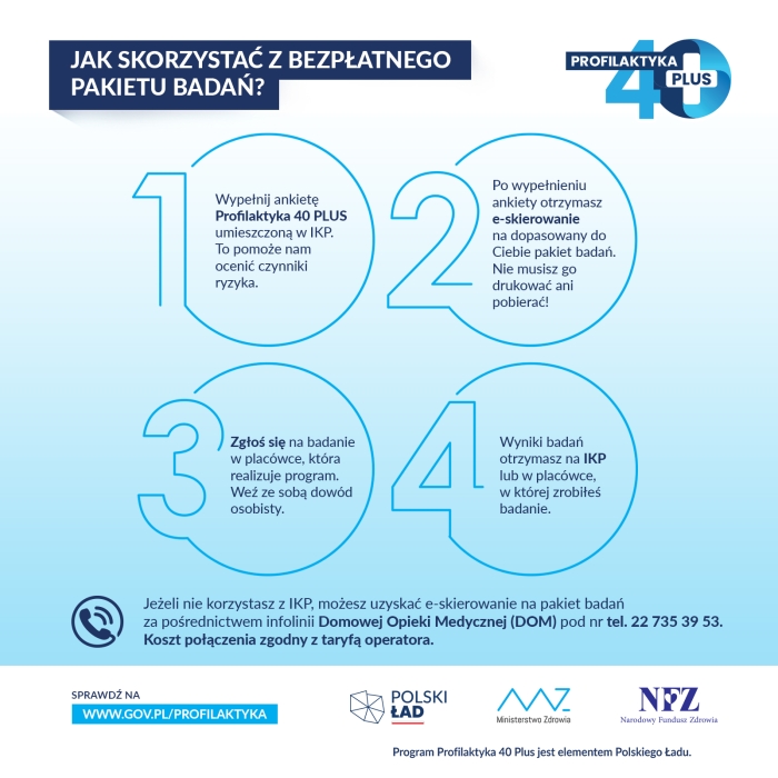 Infografika z treścią komunikatu