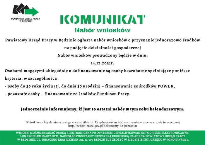 Plakat z treścią komunikatu Plakat z treścią komunikatu