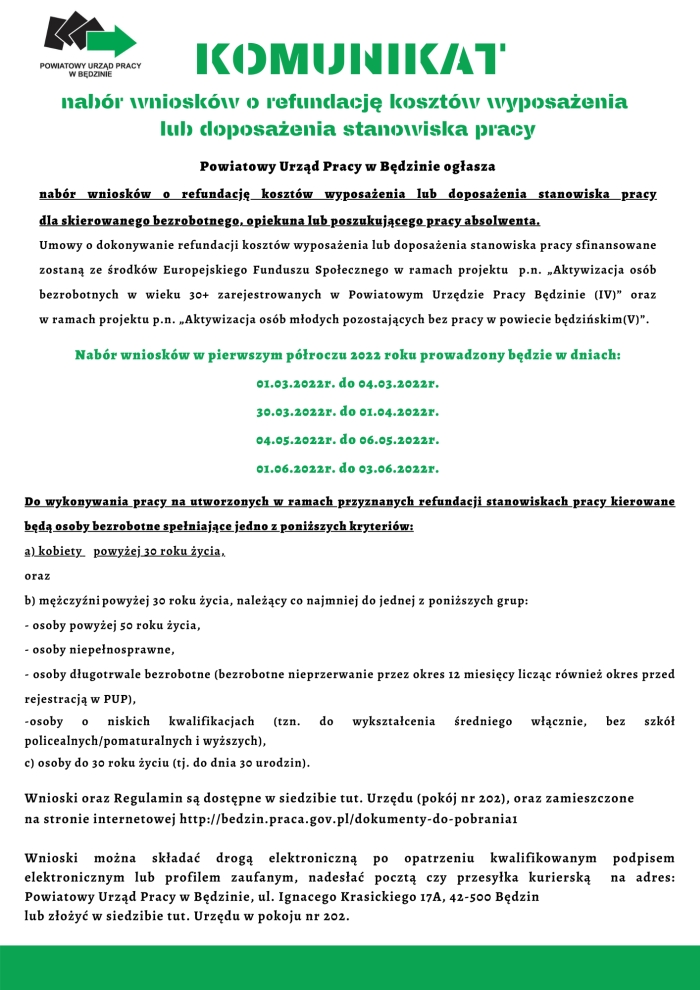 Grafika z treścią komunikatu